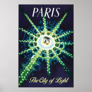 Paris travel poster