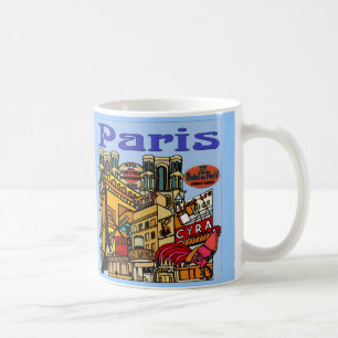 Paris Travel Poster Coffee Mug