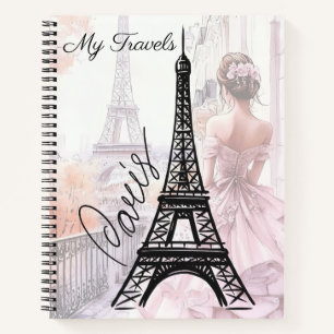 Paris Travels Pocket Folder Notebook