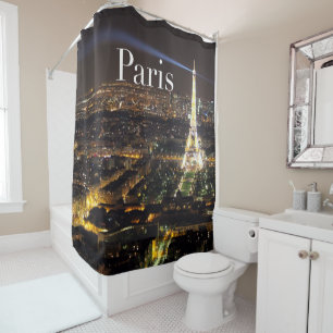 Paris Très Chic Eiffel Tower Shower Curtain