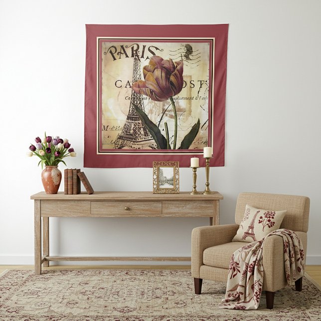 Paris tulip tapestry (Creator Uploaded)