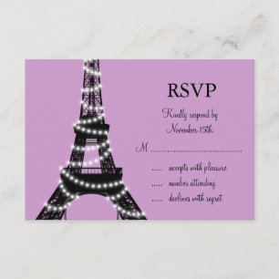 Paris Twinkles RSVP (purple)
