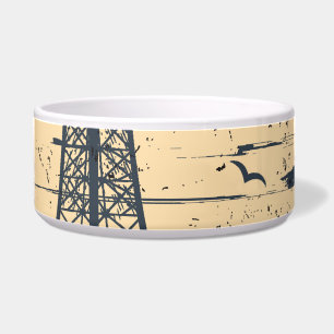 Paris typography: abstract Eiffel poster.
