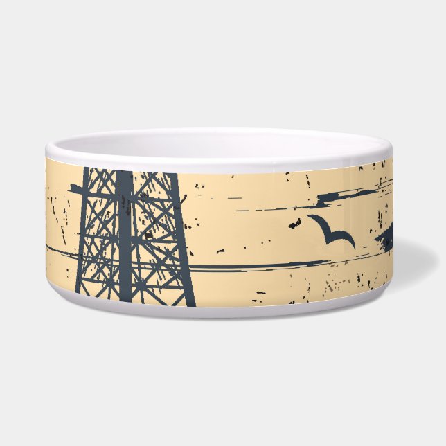 Paris typography: abstract Eiffel poster. (Front)