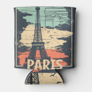 Paris typography: abstract Eiffel poster. Can Cooler