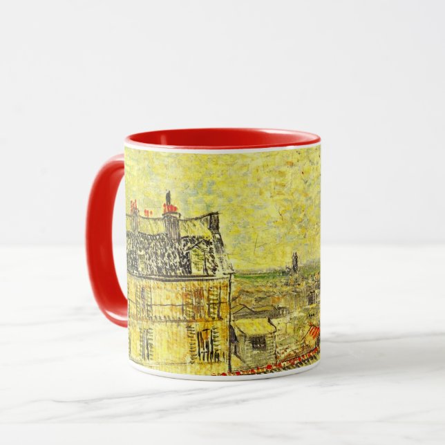 Paris View from Vincent's Room by Vincent van Gogh Mug (Front Left)