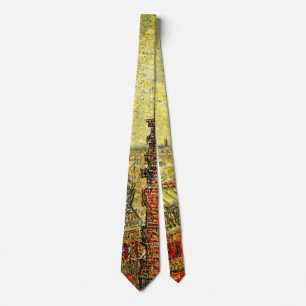 Paris View from Vincent's Room by Vincent van Gogh Tie