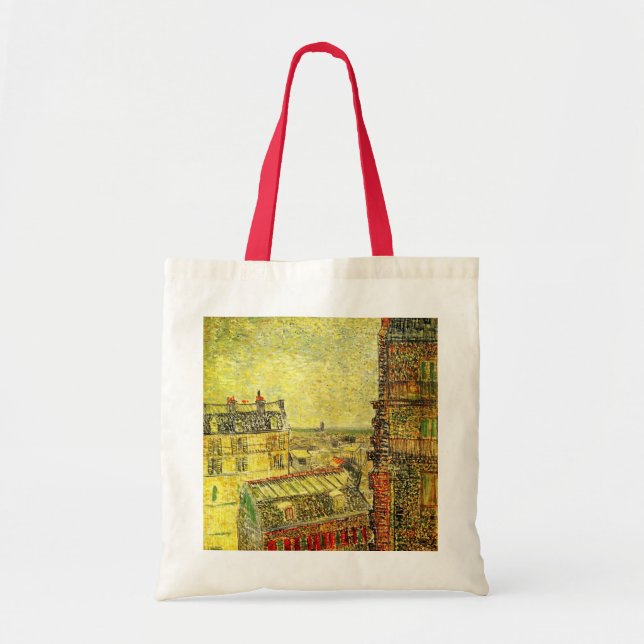 Paris View from Vincent's Room by Vincent van Gogh Tote Bag (Front)