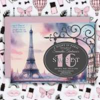 Paris Vintage Eiffel Tower Sweet 16 Birthday