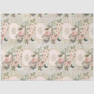 Paris Vintage Floral Butterfly Ephemera Decoupage Tissue Paper