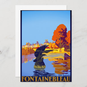Paris Vintage Fontainebleau Card