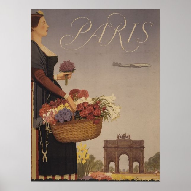 Paris Vintage French Cycle Poster (Front)