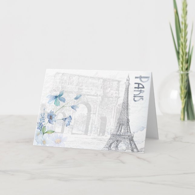 Paris Vintage Holiday Card (Front)