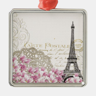 Paris vintage metal ornament