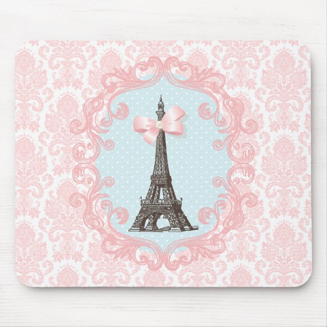 Paris Vintage Mouse Pad (Front)