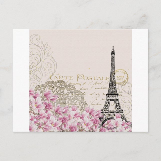 Paris vintage postcard (Front)