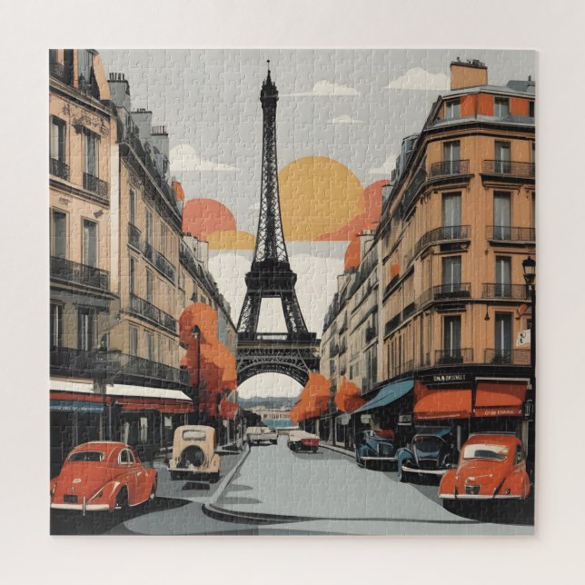 Paris vintage poster jigsaw puzzle (Vertical)