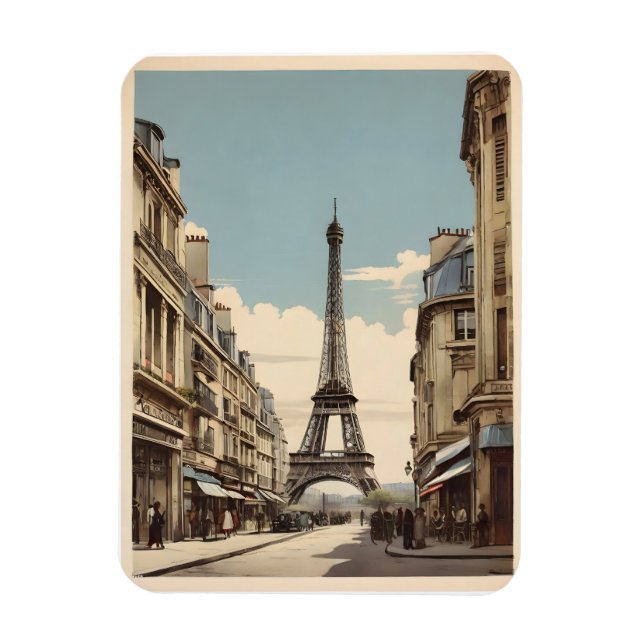 Paris vintage poster magnet (Vertical)
