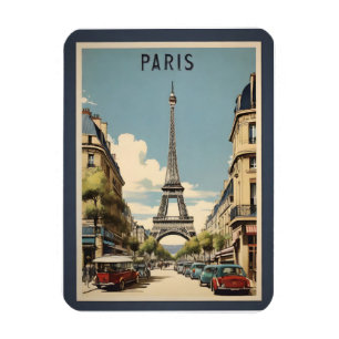 Paris vintage poster magnet