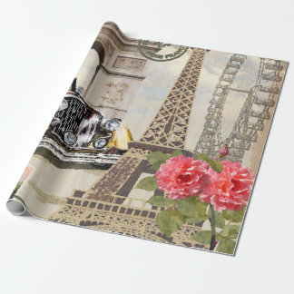 Paris vintage poster. vintage, poster, paris, old, wrapping paper