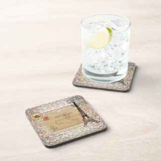 Paris Vintage Shabby Chic Eiffel Tower Coaster