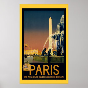 Paris - Vintage Travel Poster