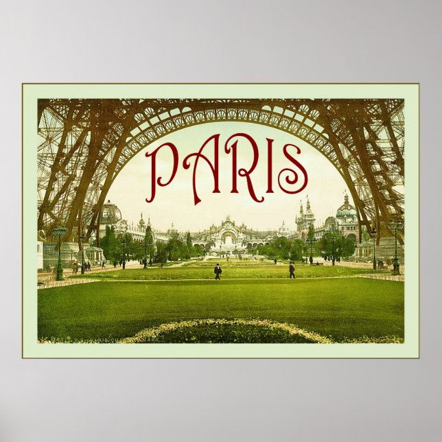 Paris ~ Vintage Travel Poster (Front)