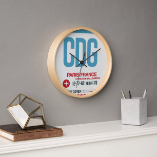 Paris Wall Clock – Time to Travel