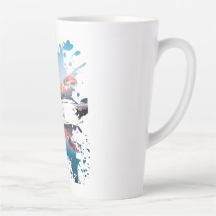 Paris Watercolor Splash Art Mug   Eiffel Tower 