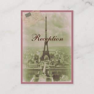 Paris Wedding Enclosure Card