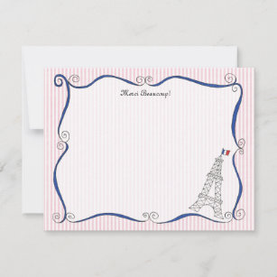 Paris Whimsy Personalised Note Cards