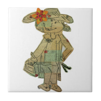Paris Window Shopper Ceramic Tile