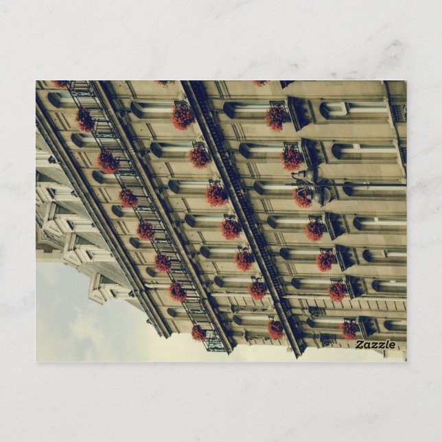 Paris windows postcard (Back)