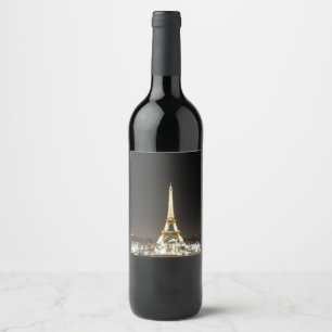 Paris Wine Bottle Sticker