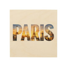 Paris Wood Canvas Art