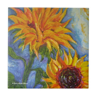Paris' Yellow Sunflowers Tile