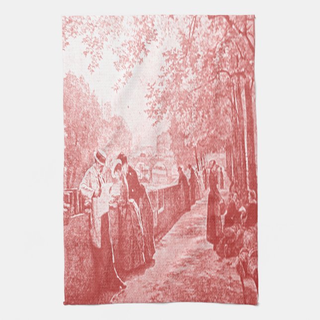 Parisian Afternoon Tea Towel (Vertical)