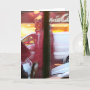 Parisian Atmosphere in motion Greeting card