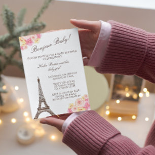 Parisian Baby Shower Invitation