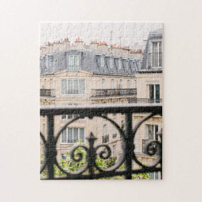 Parisian Balcony View Photograph Jigsaw Puzzle (Vertical)
