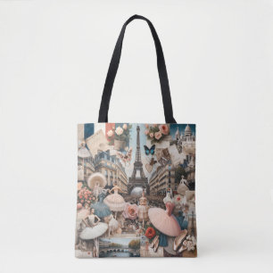 Parisian Ballet Charm Tote Bag
