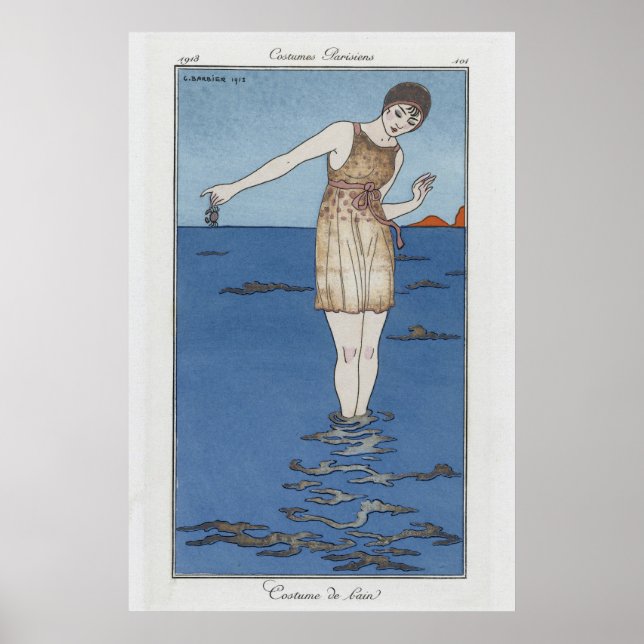 parisian bathing suit poster (Front)