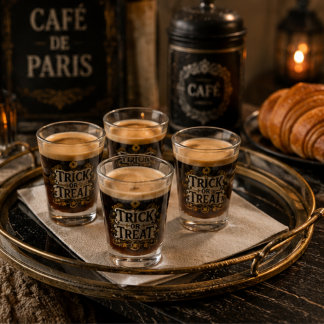 Parisian Bistro Mosaic Tile Pint Gothic Shot Glass
