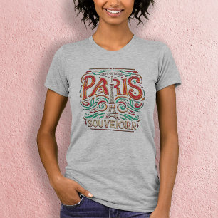 Parisian Bloom Love Symphony Womens Slim Fit T-Shirt