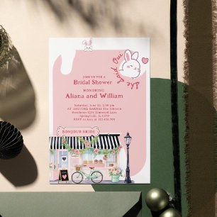 Parisian Bridal Shower She Said Oui French Bridal  Invitation