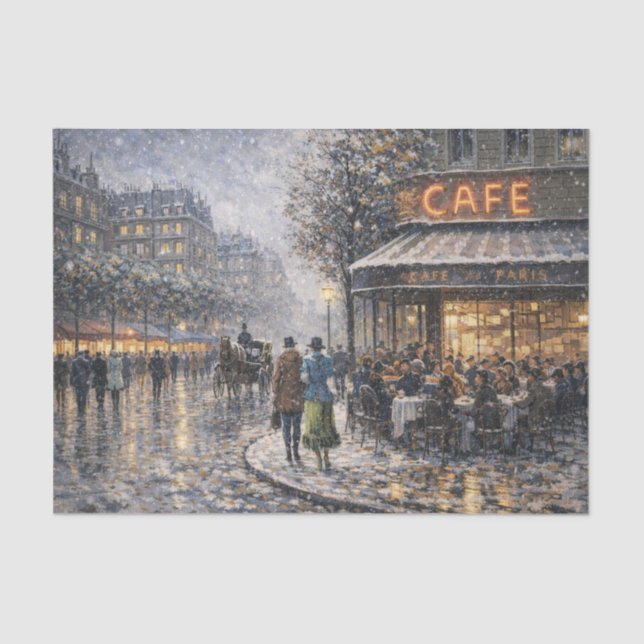 Parisian Café Tissue Paper (Front)