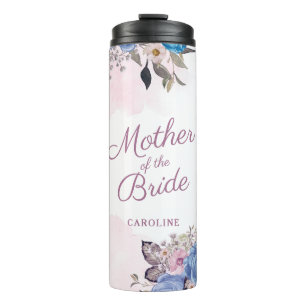 Parisian Charm Blue & Pink Mother of the Bride Thermal Tumbler