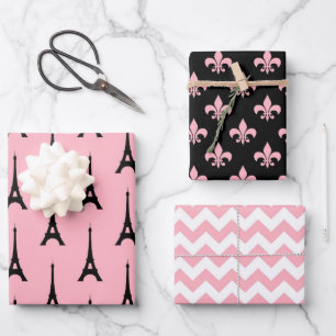 Parisian Chic Wrapping Paper Sheet