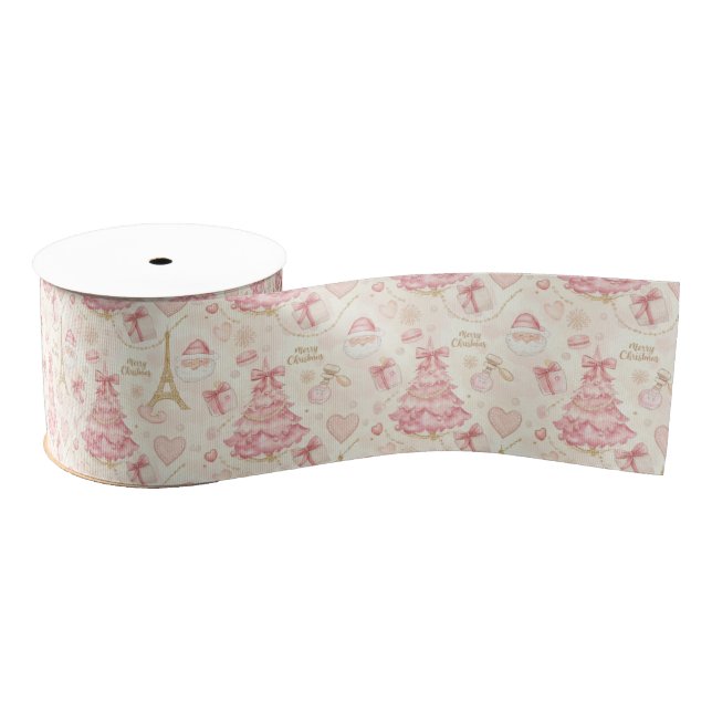 Parisian Coquette Christmas Grosgrain Ribbon (Spool)