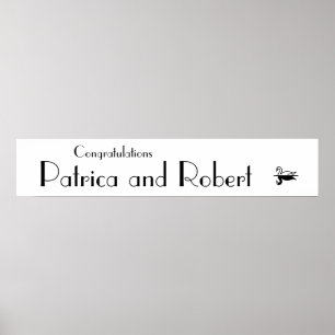 Parisian Deco Wedding Poster